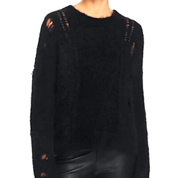 360 Sweater Orena Distressed Cashmere Sweater - Picture 1 of 13